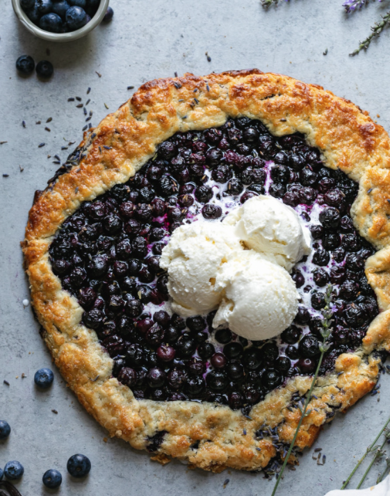 blueberry galette